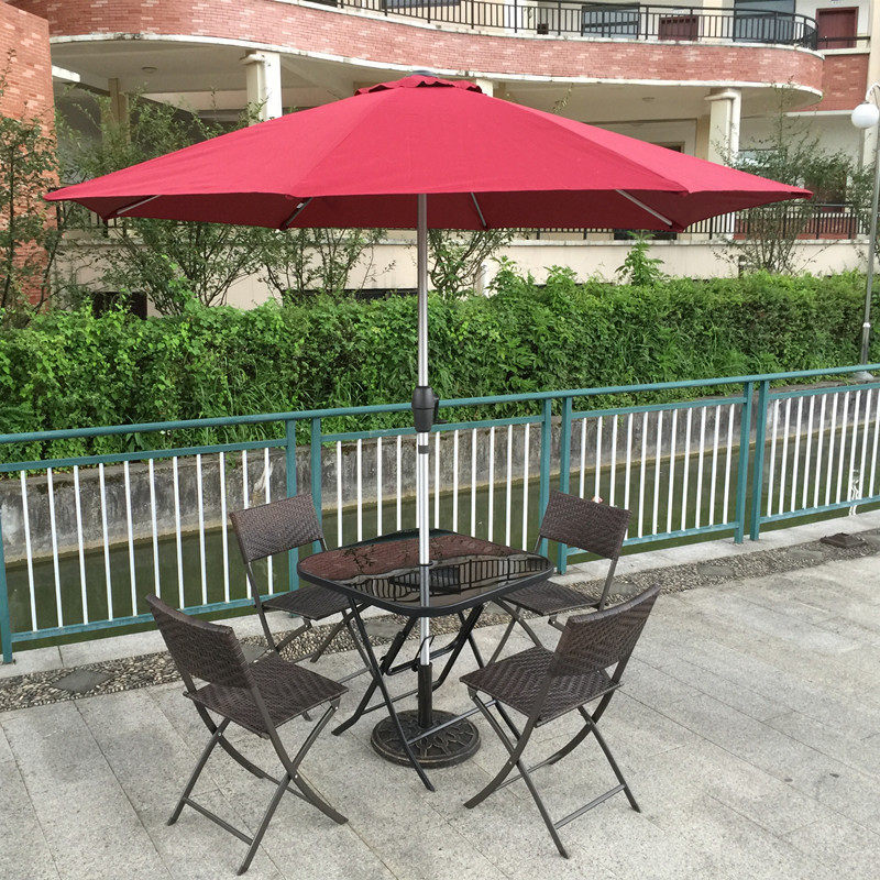Outdoor Furniture Small - Set da giardino pieghevole in rattan