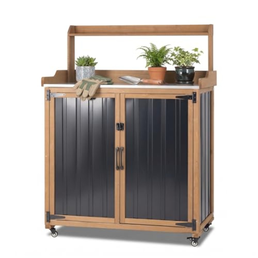 Garden Bench Metal - Banco da Giardinaggio per Esterni con