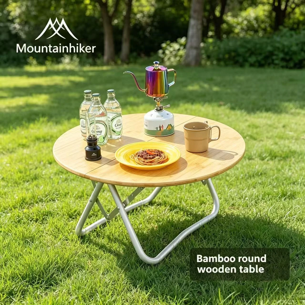 Outdoor Furniture Small - MOUNTAINHIKER Tavolo da Campeggio Portatile Rotondo