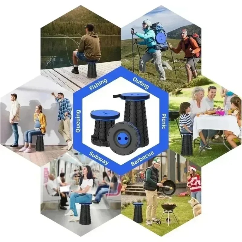Outdoor Furniture Polywood - Sgabello Pieghevole Leggero e Portatile per