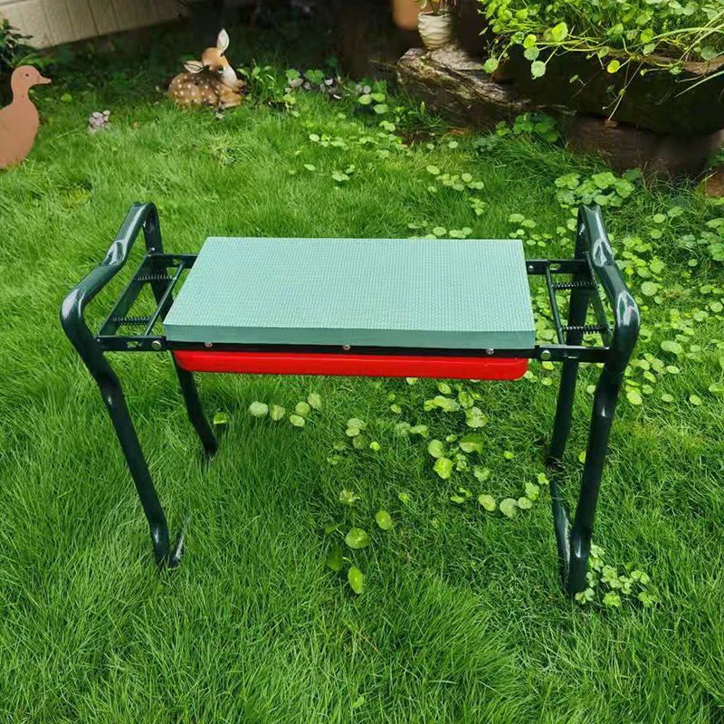 Garden Bench Metal - Sgabello da Giardino Pieghevole Portatile 2