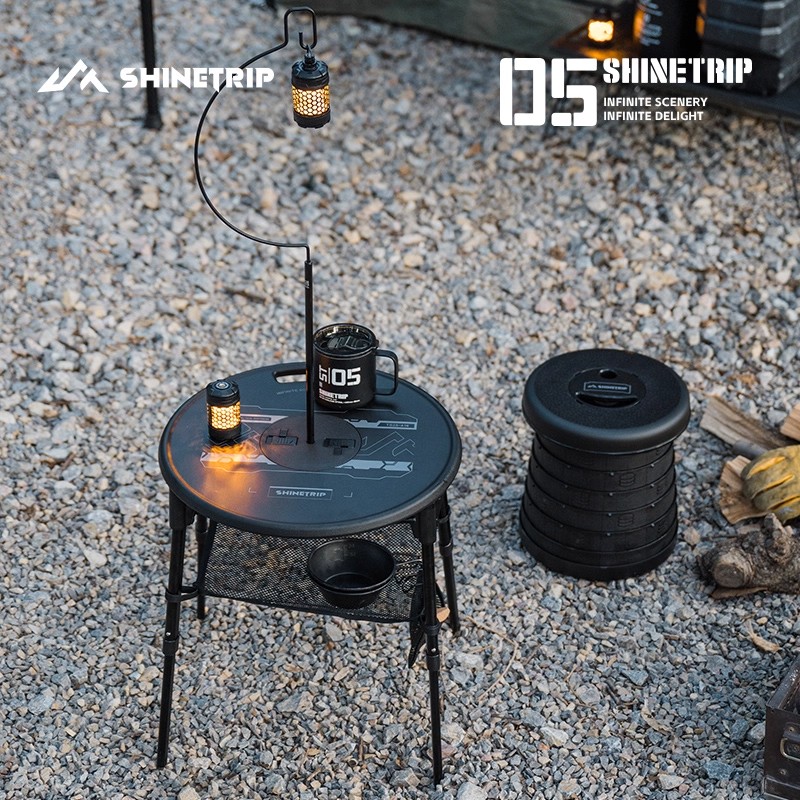 Outdoor Furniture Small - Tavolo Pieghevole ShineTrip per Esterni, Portatile