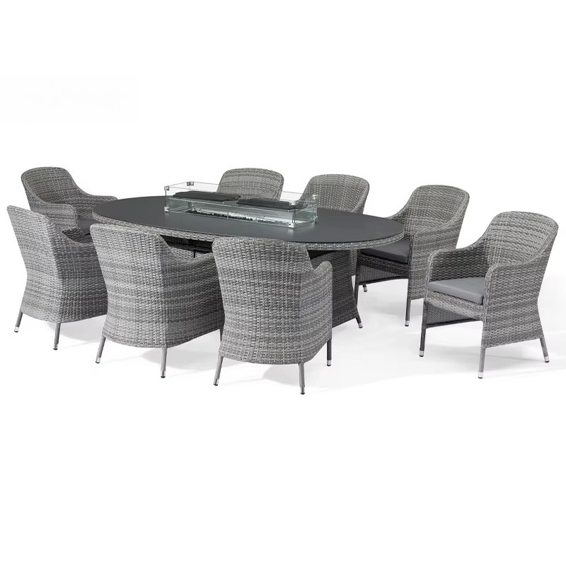 Set da Giardino Moderno in Rat - Outdoor Furniture And Fire Pit recensione e prezzo
