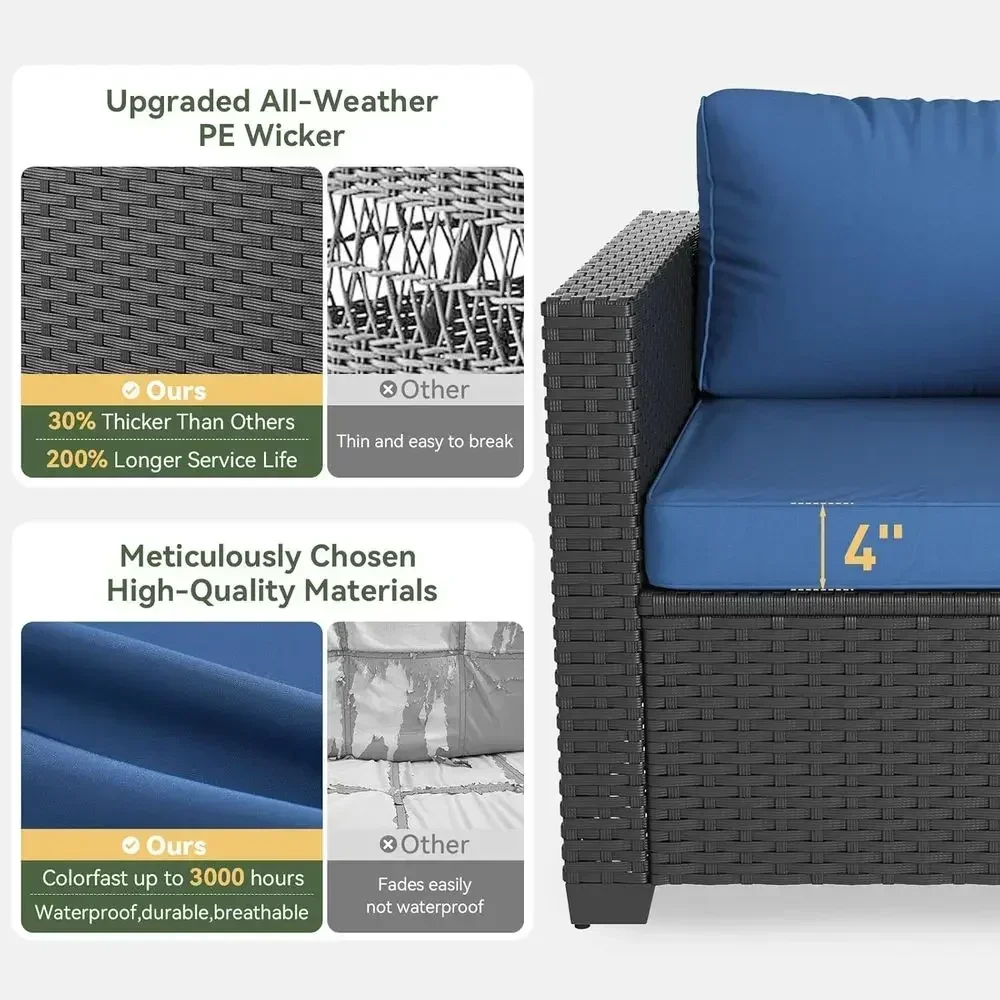 Set di Mobili da Esterno a 6 P - Outdoor Furniture And Fire Pit recensione e prezzo