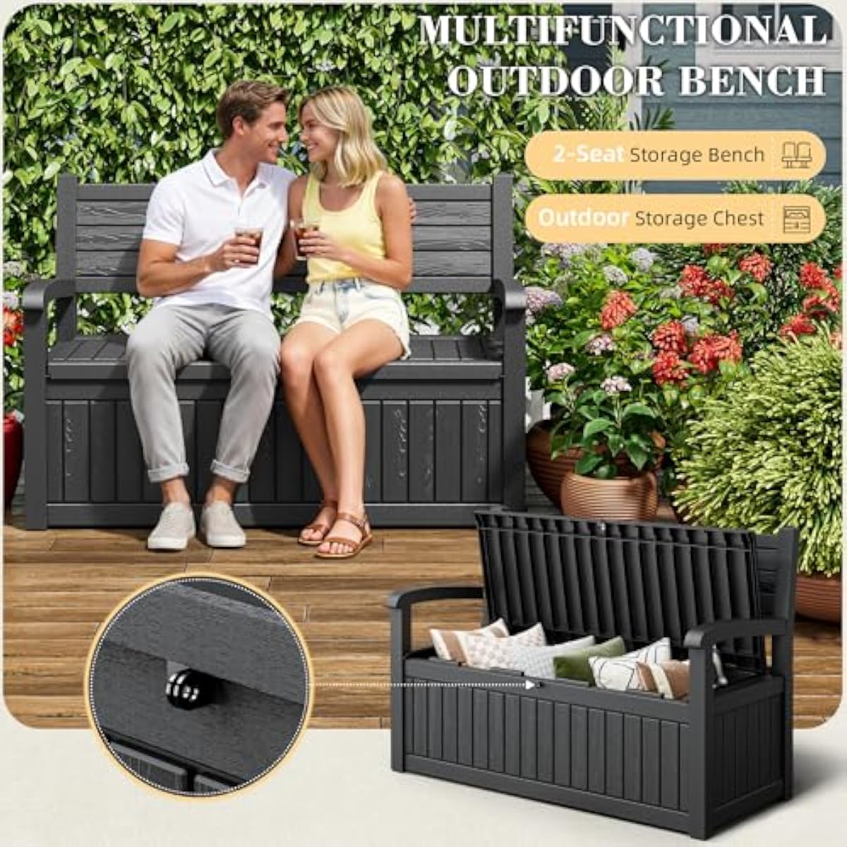Cassetta da Esterno da 80 Gall - Outdoor Furniture Resin recensione e prezzo