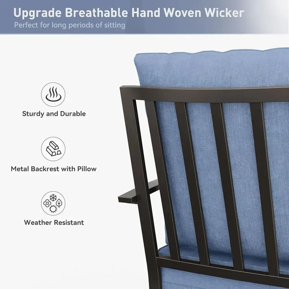 Set di Mobili da Esterno a 5 P - Outdoor Furniture And Fire Pit recensione e prezzo