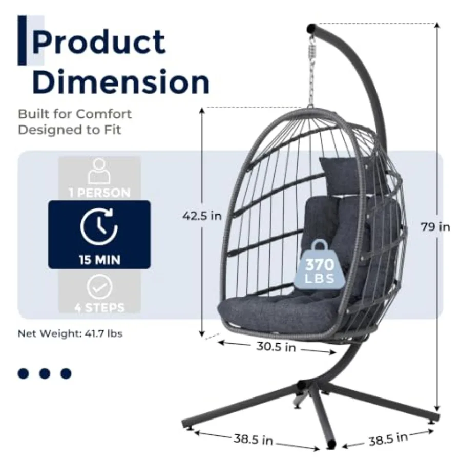 Sedia a uovo da esterno con su - Hanging Egg Chair recensione e prezzo