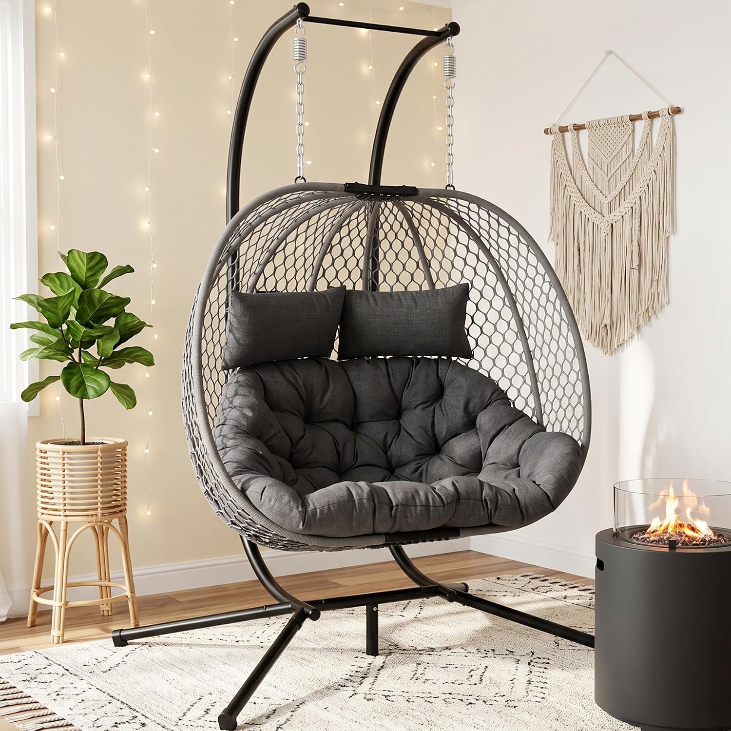 Sedia a uovo doppia da esterno - Hanging Egg Chair recensione e prezzo