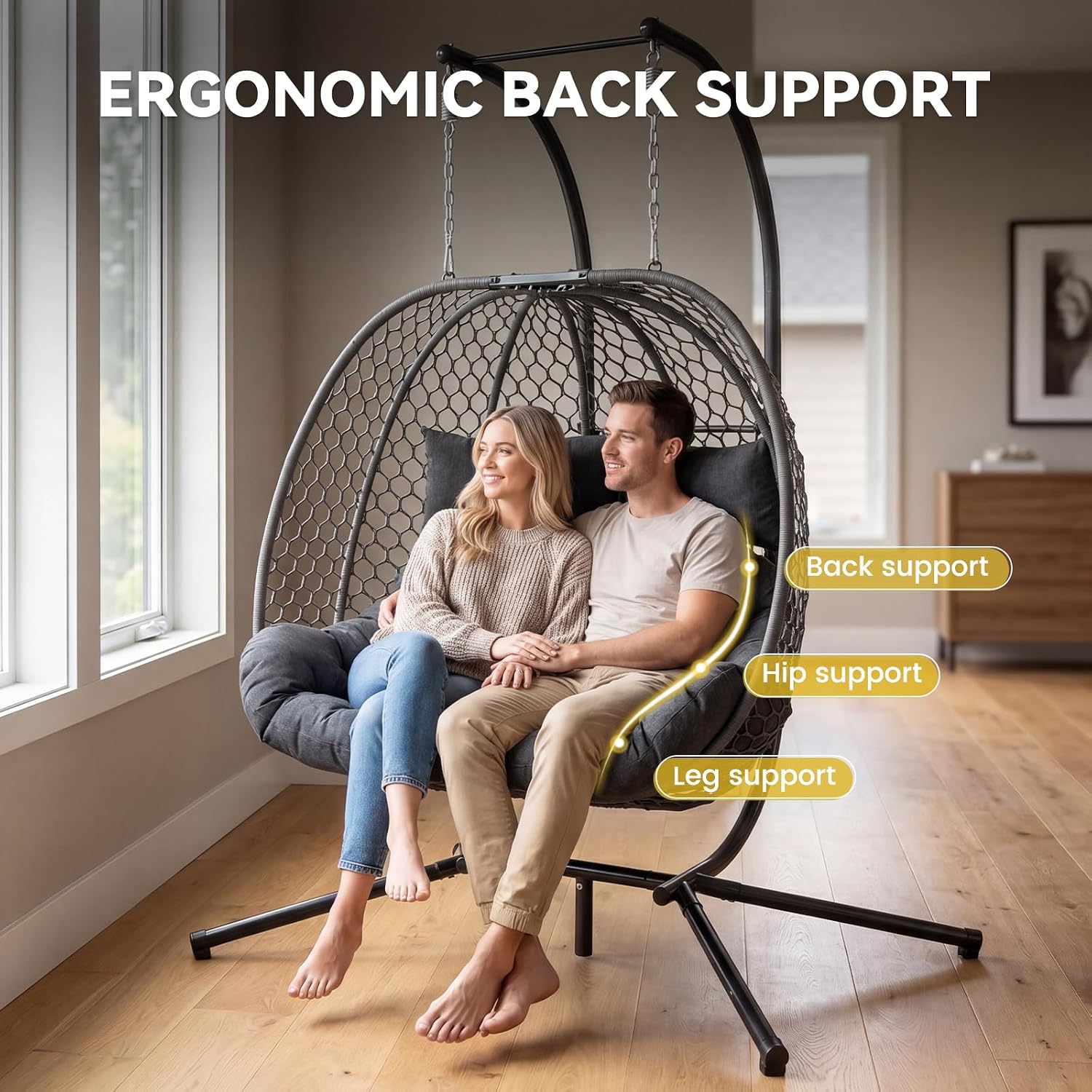 Sedia a uovo doppia da esterno - Hanging Egg Chair recensione e prezzo