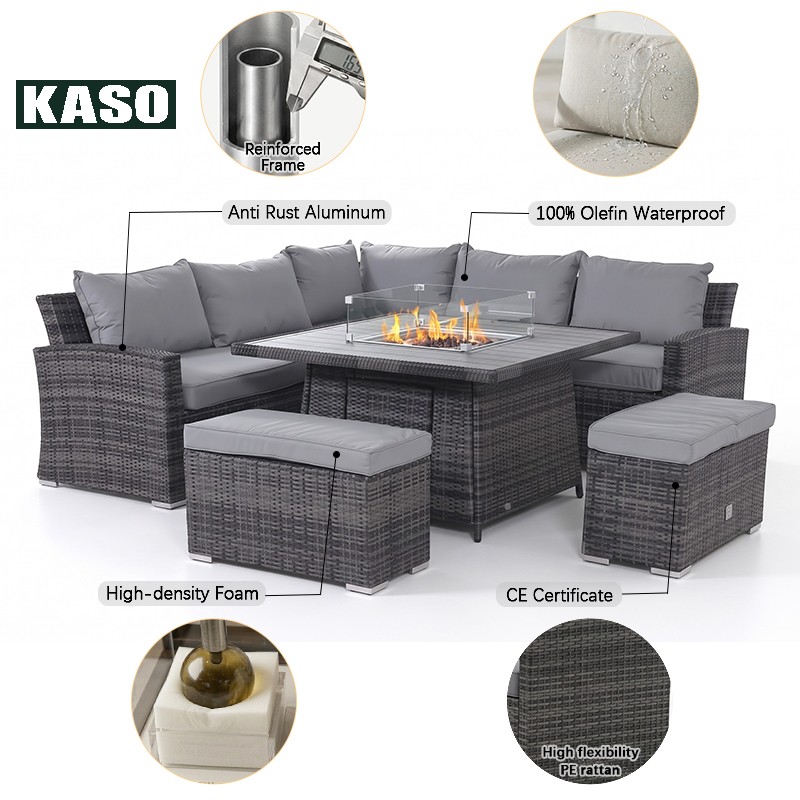 Set di Mobili da Giardino Mode - Outdoor Furniture And Fire Pit recensione e prezzo