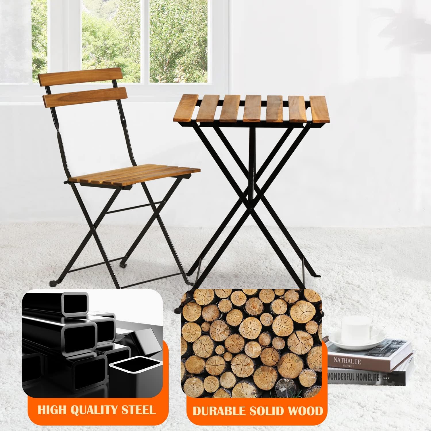 Set da bistrot pieghevole in l - Outdoor Furniture Small recensione e prezzo