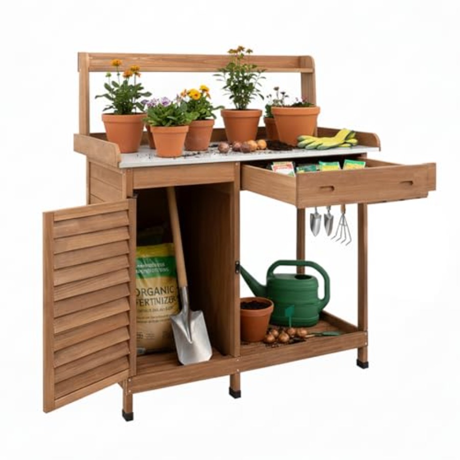 Tavolo da Lavoro per Giardinag - Garden Bench Metal recensione e prezzo