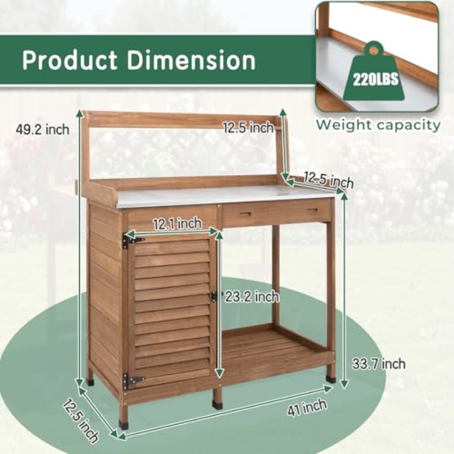 Tavolo da Lavoro per Giardinag - Garden Bench Metal recensione e prezzo