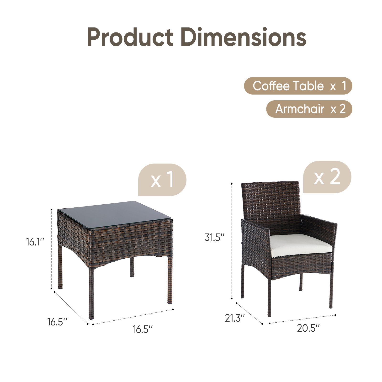 Set di Mobili da Giardino JHK  - Outdoor Furniture Bali recensione e prezzo