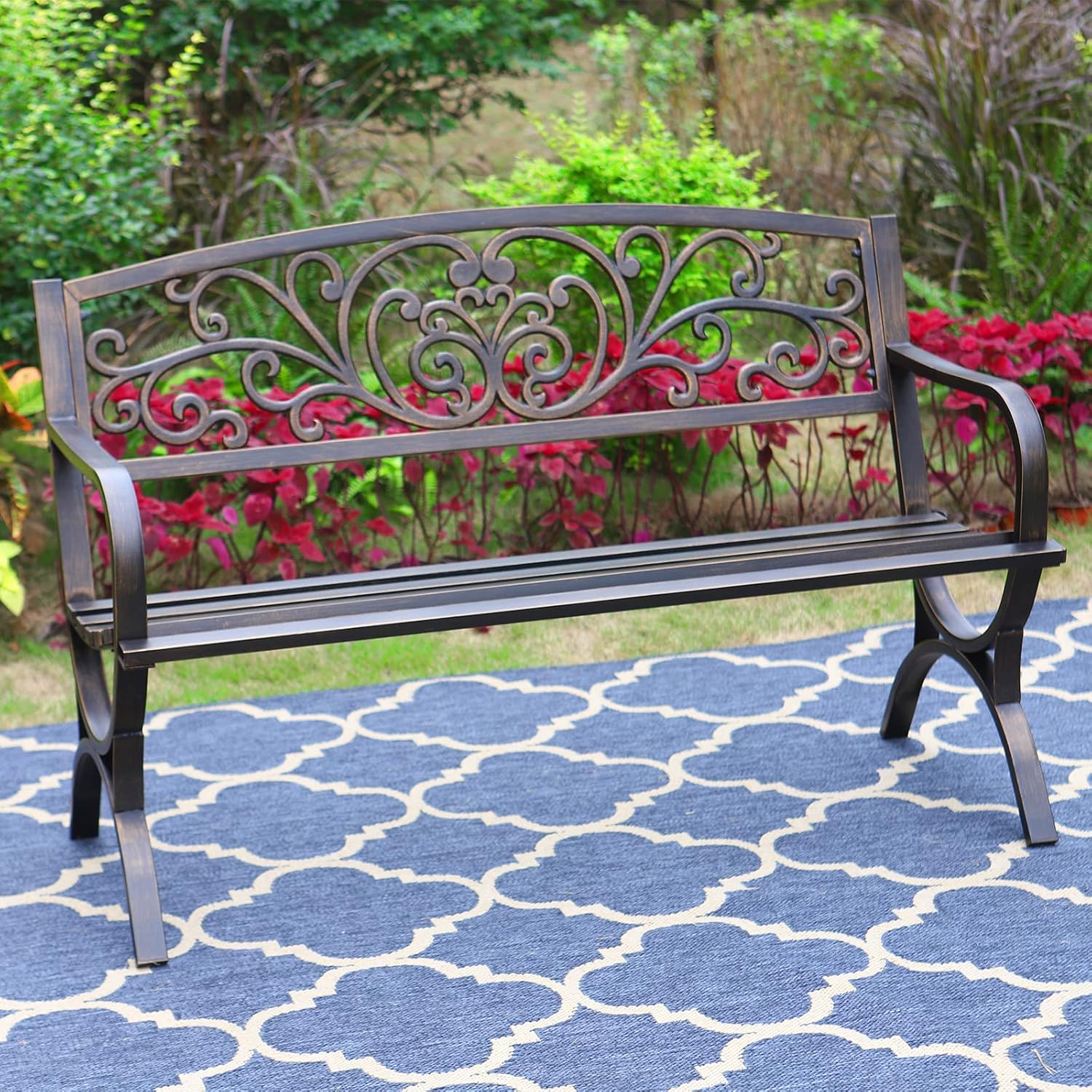 Panca da Giardino in Bronzo da - Outdoor Furniture Metal Chairs recensione e prezzo