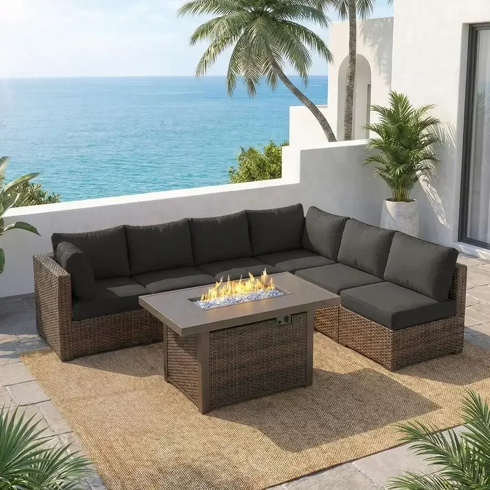 Set di mobili da giardino da e - Outdoor Furniture And Fire Pit recensione e prezzo
