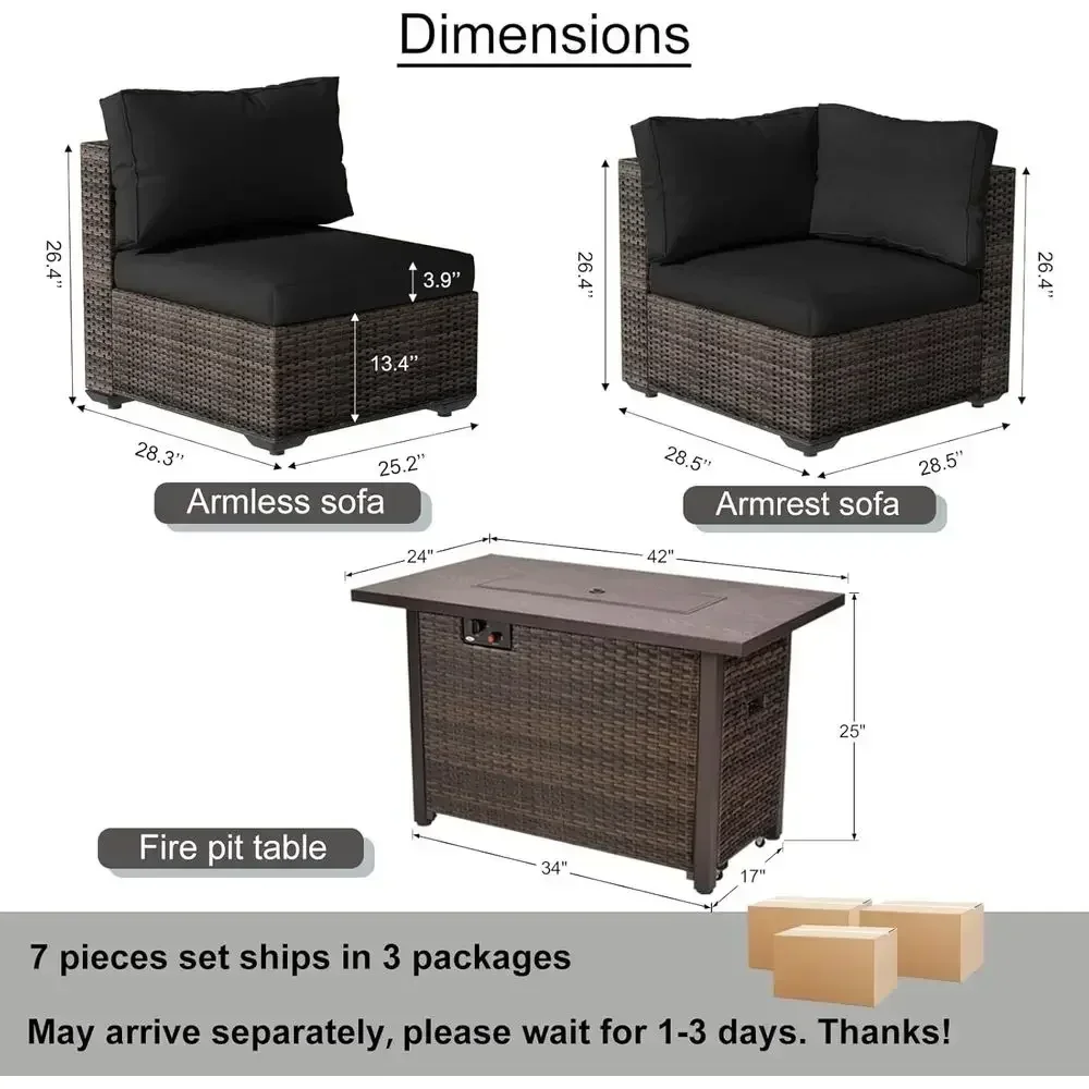 Set di mobili da giardino da e - Outdoor Furniture And Fire Pit recensione e prezzo