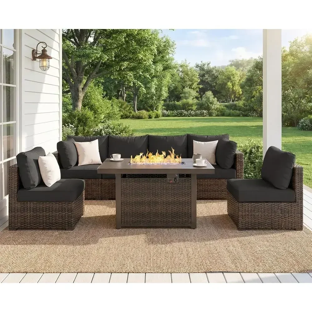 Set di mobili da giardino da e - Outdoor Furniture And Fire Pit recensione e prezzo