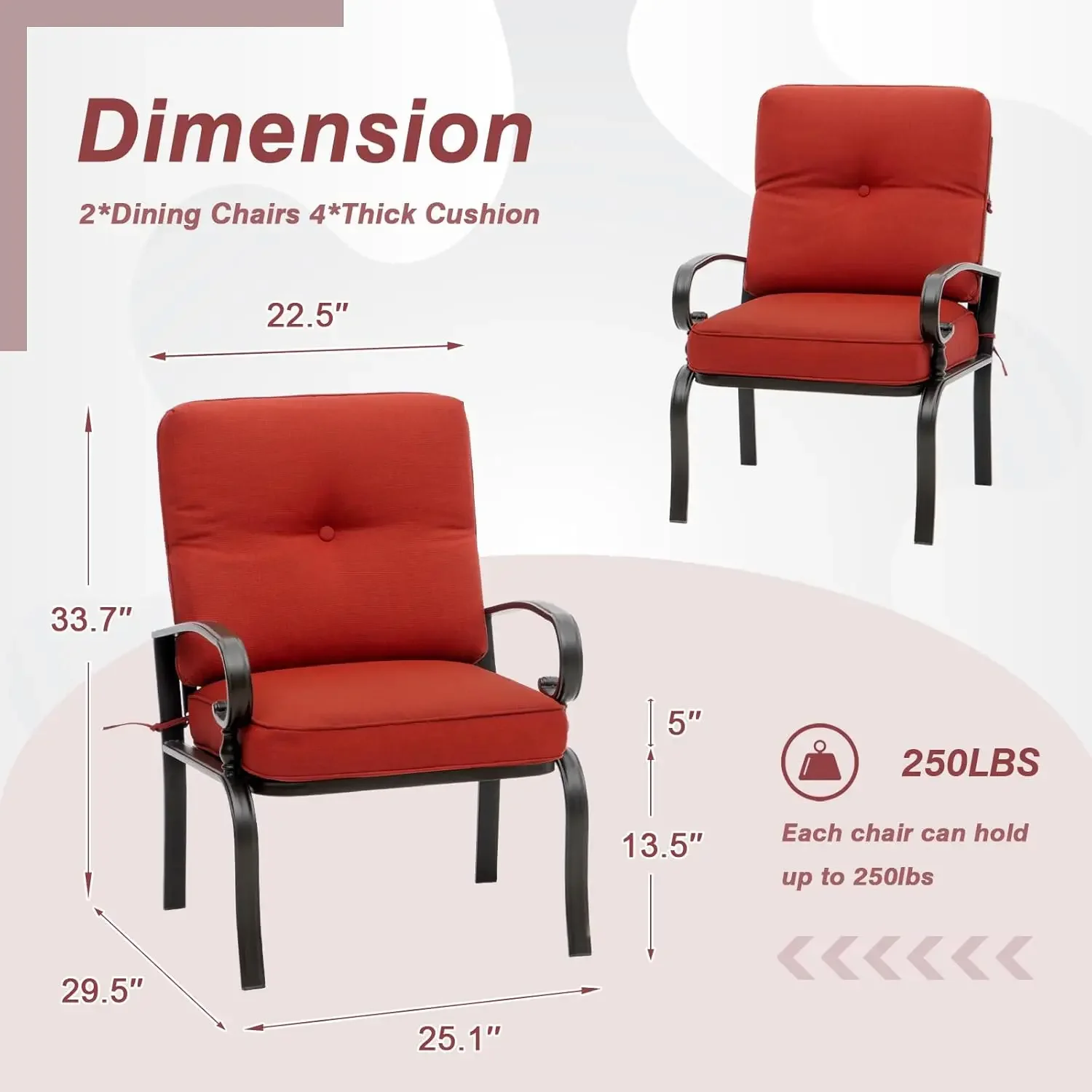 Sedie da bistrot in metallo ro - Outdoor Furniture Metal Chairs recensione e prezzo