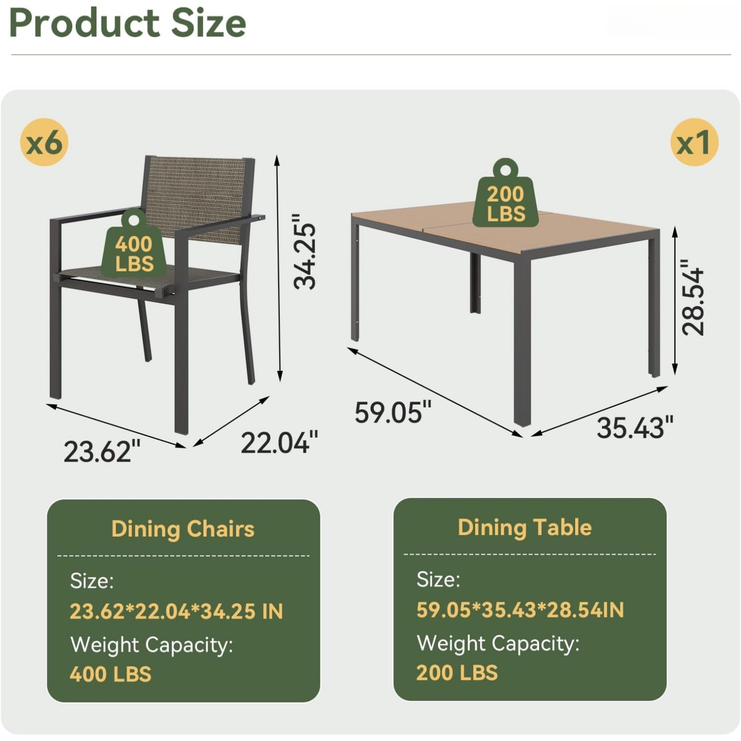 Set da Pranzo per Esterni Aoxu - Outdoor Furniture Bali recensione e prezzo