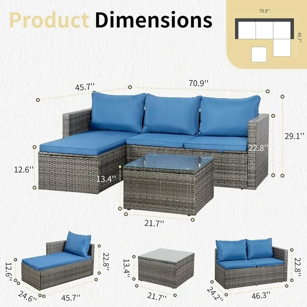 Set di Mobili da Esterno in Vi - Outdoor Furniture And Fire Pit recensione e prezzo